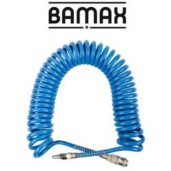 GAV Spiral Polyp Hose Blue 6.5mmx10mmx12m With Quick Couplers Bx15pu12-6,5